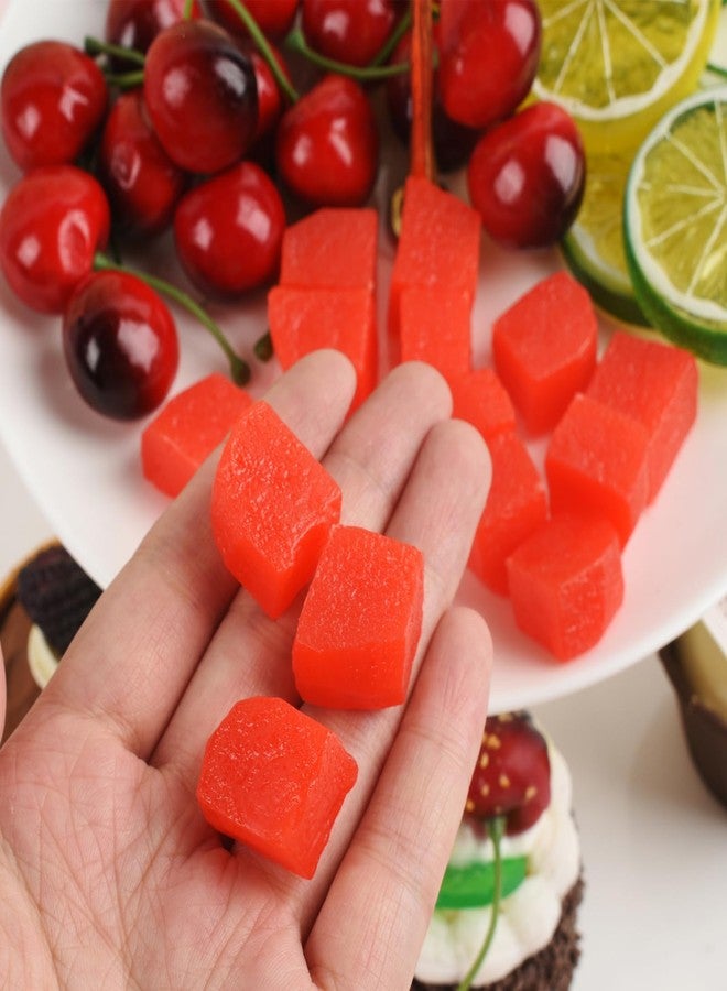 Luckforest Artificial Watermelon Slice, 15 Pcs Lifelike Simulation Watermelon Slice Models Fake Fruit Ornaments for Home Party Table Decoration Photography Props - Image 2