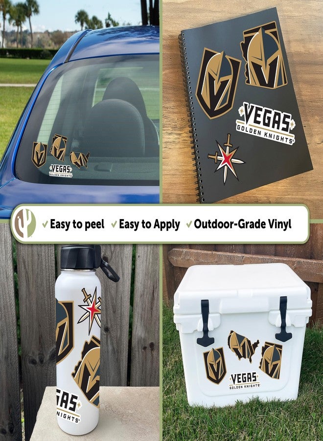 Desert Cactus Vegas Golden Knights Sticker Team NHL National Hockey League Vinyl Decal Laptop Water Bottle Car Scrapbook (Type 2-3) - Image 4