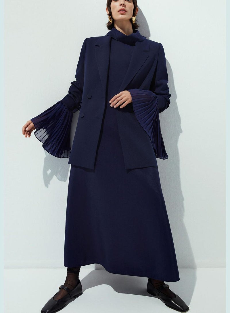 Touche فستان شيفون مزود بأذرع مع طوق رقبة - Image 2