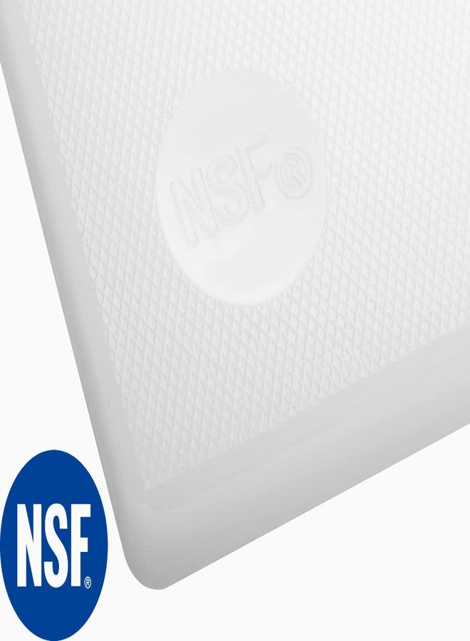 CURTA Cutting Boards for Kitchen, 24" x 18" x 0.5" White Color Coded Plastic Commercial Chopping Board Anti Slip Surface Dishwasher Safe - Image 4