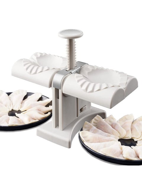 2-in-1 Round Samosa Cutter Mold with Double Head Press