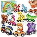 Vanmor Wooden Train Set for Toddlers Magnetic Animal Number Train Toys for Ages35 Toddler Learning Toys Fine Motor Skills Educational Toys Preschool Activities Toddler Boy Girl Gifts - Image 2