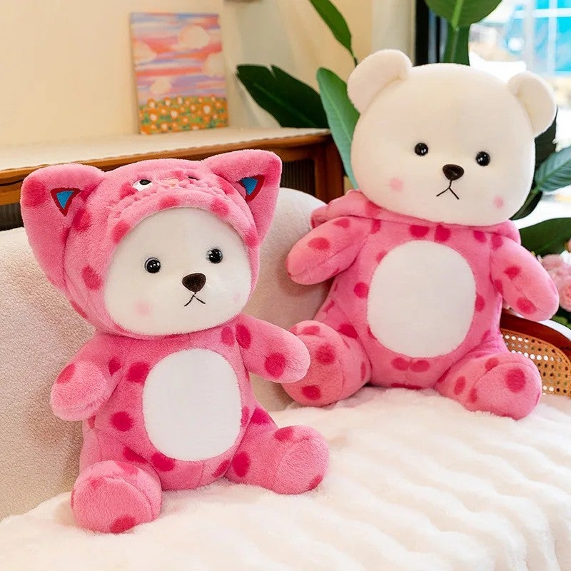 Y&D Cute Bear Plush Toy That Transforms into Rabbit, Pig & Dinosaur – Soft Stuffed Animal Toys for Babies & Kids, Adorable Cartoon Dolls, Cuddly Pillow Gift for Toddlers - Image 5