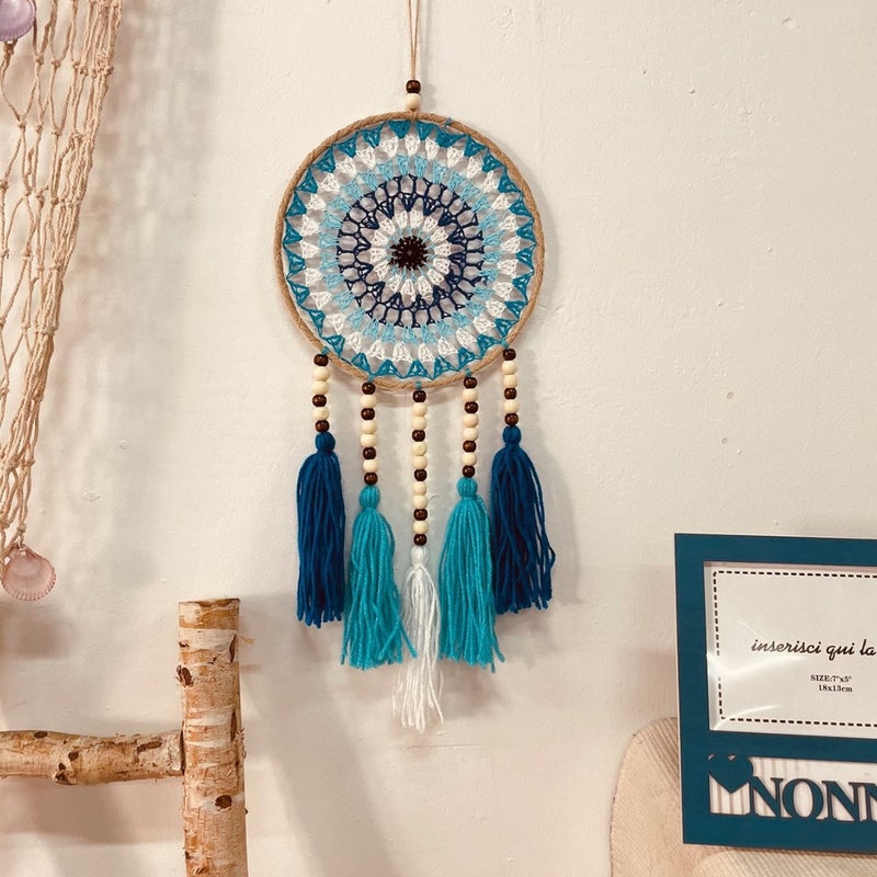Bohemian Dream Catcher Hand-Woven Dream Catcher Devil'S Eye Dream Catcher Home Decoration Dream Catcher - Image 3