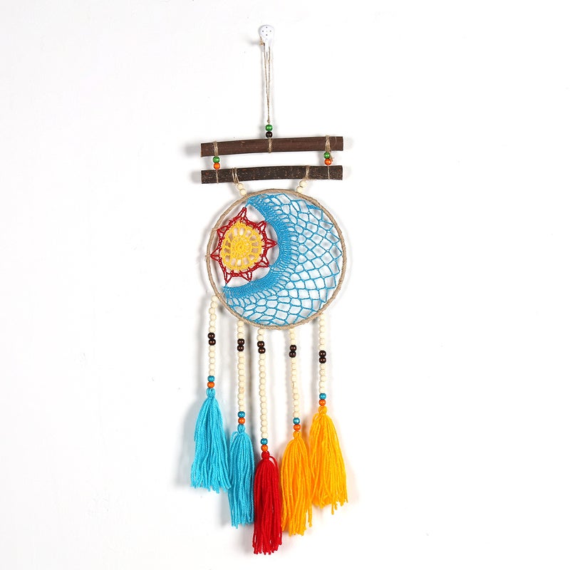 Bohemian Dream Catcher Hand-Woven Dream Catcher Devil'S Eye Dream Catcher Home Decoration Dream Catcher - Image 1