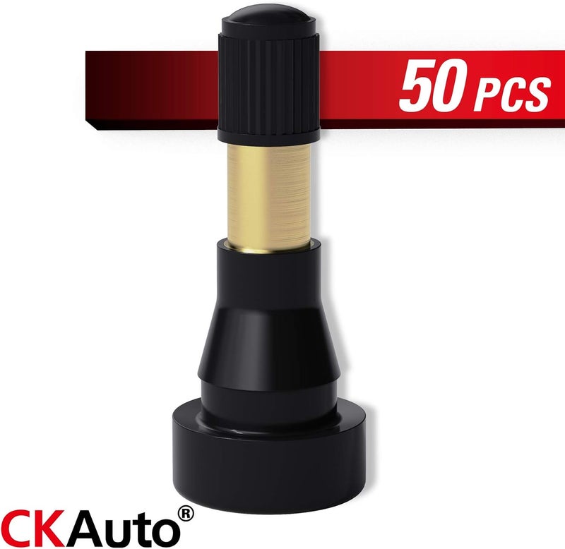 CKAuto TR600HP High Pressure Brass Rubber Snap-in Tire Valve Stem (50pcs/Bag) - Image 3