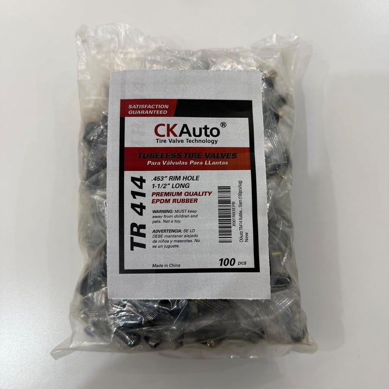 CKAuto TR600HP High Pressure Brass Rubber Snap-in Tire Valve Stem (50pcs/Bag) - Image 2