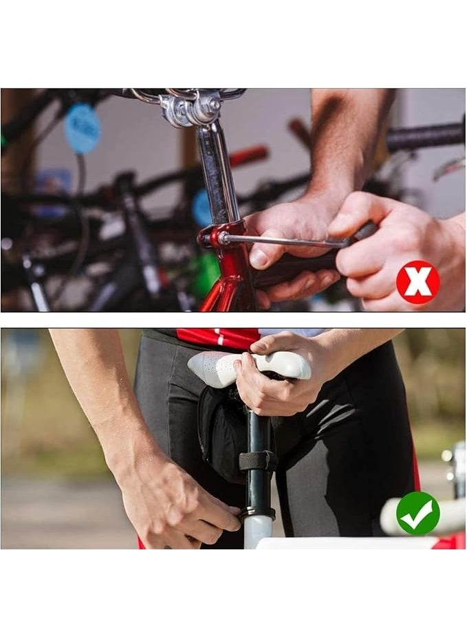 Quick-Release Bicycle Seatpost Clamp – Seat Locking Clamp (Silver) - Image 3