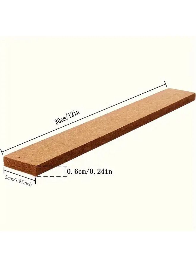 4 Pieces Self Adhesive Cork Board Strips Set For Notes Photos Schedules - Image 3