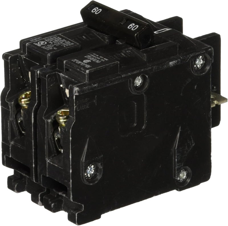 Siemens BQ2B060 60Amp Double Pole 120240Volt 10KAIC Lug InLug Out Breaker - Image 1