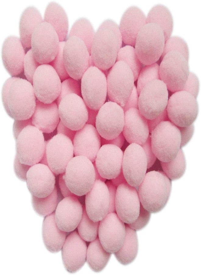 YYCRAFT 100pcs 1 inch Craft Pom Poms Balls for Hobby Supplies and DIY Creative Crafts, Party Decorations,Baby Pink - Image 1