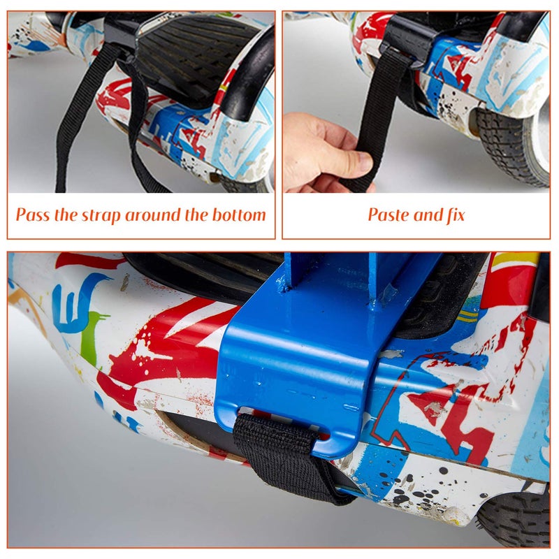 Sumind 4 قطع أحزمة هوفربورد قابلة للتعديل مع خطاف وحلقة تثبيت كابل هوفربورد أحزمة استبدال هوفربورد لملحقات الكارت سكوتر التوازن الذاتي - Image 3