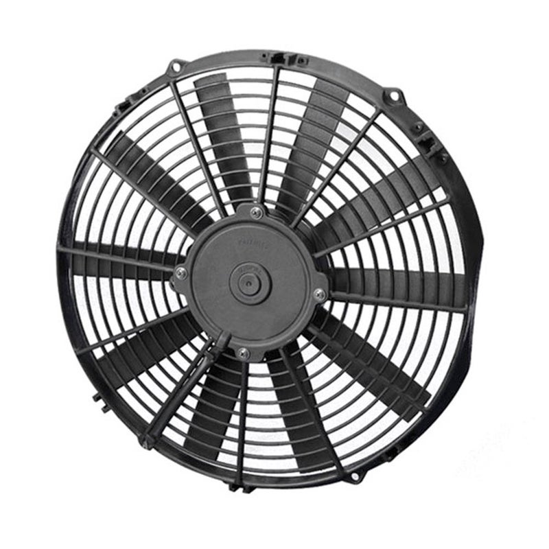 Spal Electric Cooling Fan, Low Profile, 13 in Fan, Puller, 1032 CFM, 12V, Straight Blade, 14.188 x 13.625 in, 2 in Thick, Plastic, Each - Image 4
