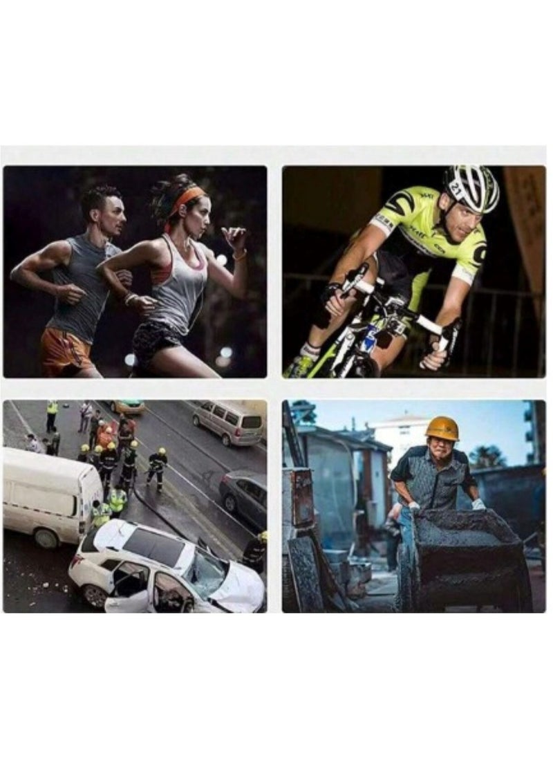 Huitich - High-Visibility Reflective Safety Belt, Safety Waist Belt, and Safety Jacket Black - Image 1