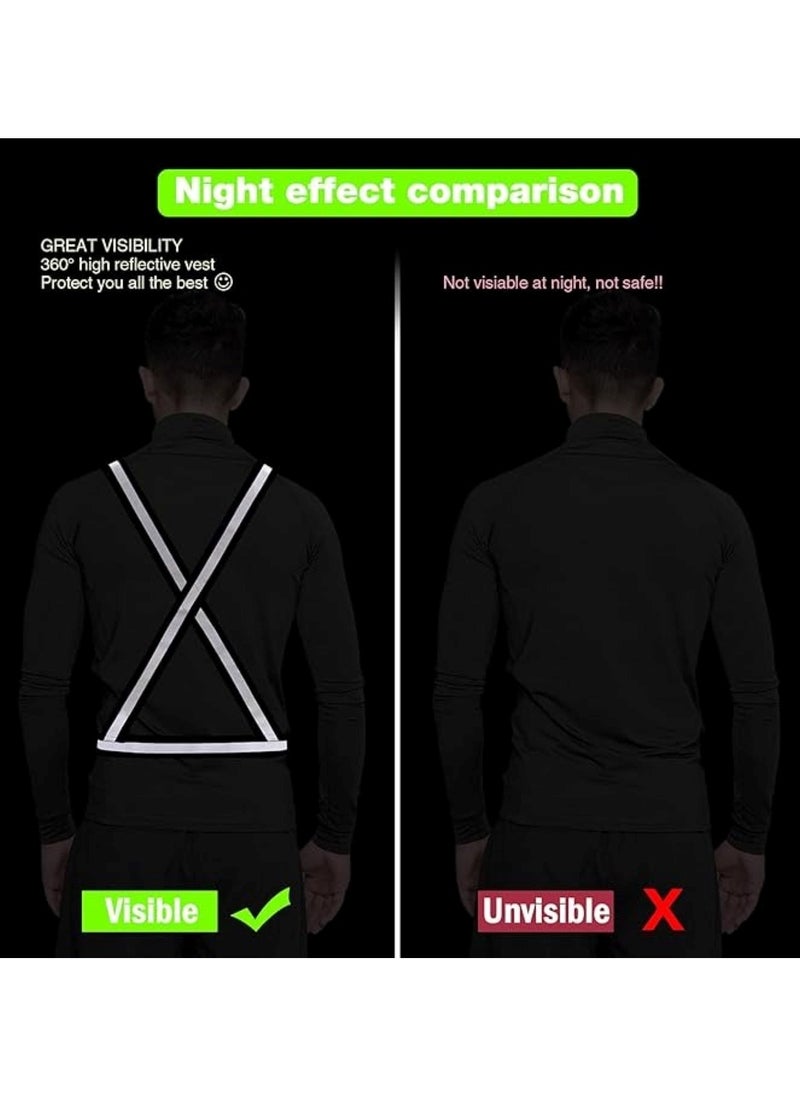 Huitich - High-Visibility Reflective Safety Belt, Safety Waist Belt, and Safety Jacket Black - Image 1
