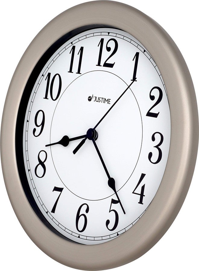 JUSTIME 8.5 inch Water Resistant Wall Clock for Bathroom Clock for Wall Decor Small Space Kitchen Clocks Office Boat RV Silent Wall Clock Non Ticking - Image 4