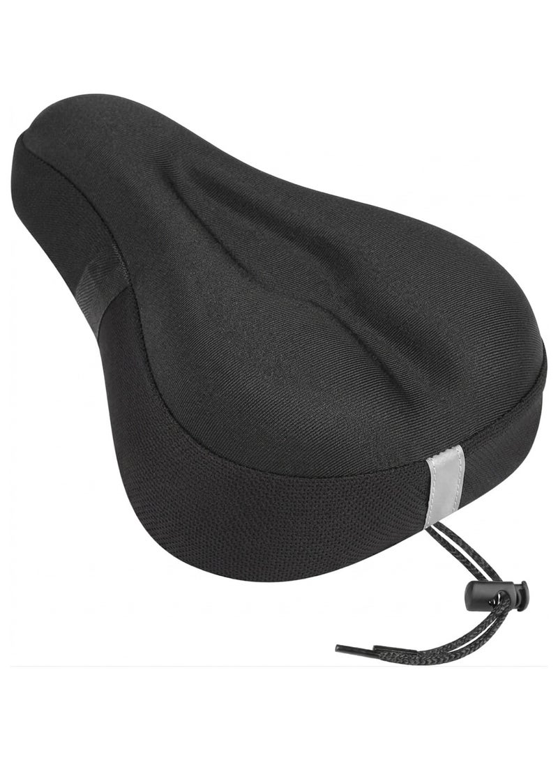 Trendify 3D Soft Thickened Padded Bicycle Seat Cover, Breathable Anti-Slip Bike Saddle Cushion Pad for Long-Distance Riding, Mountain and Road Bike Seat Cover 29 × 19 × 2.9 cm - Image 1