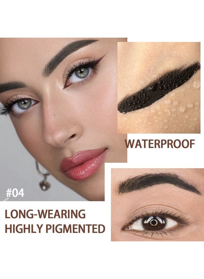 BINGBRUSH Tinted Thickening Eyebrow Mascara with Two Eyebrow Brushes,Brow Fast Sculpt,Waterproof,Transfer-proof,Eyebrow Tinting Kit- Cruelty Free - Light Medium Brown (2 Pack) (01#Brown &04#Black)  - Image 3
