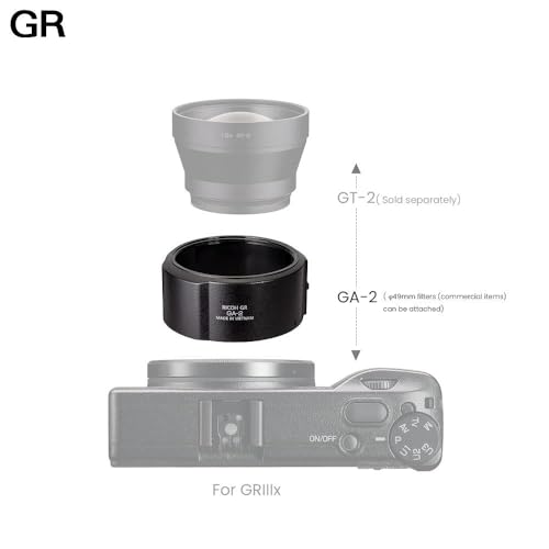 RICOH Lens Adapter GA-2 for RICOH GR IIIx [ Used When The Tele-Conversion Lens GT-2 is Attached] [GT-2 is Automatically Detected, Cropped, and Image stabilization is Optimized. ] - Image 5