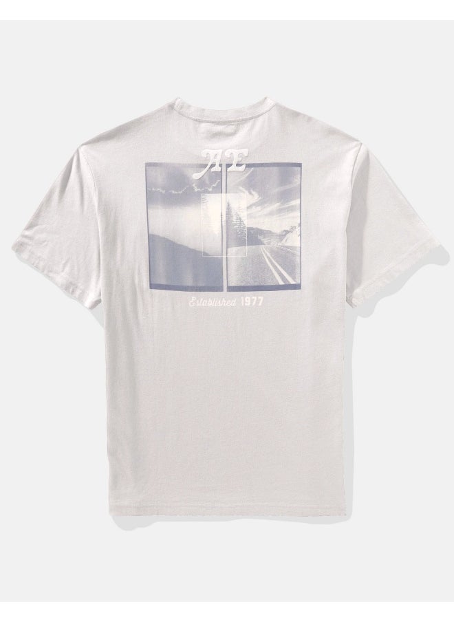 American Eagle Logo Crew Neck T-Shirt  - Image 3