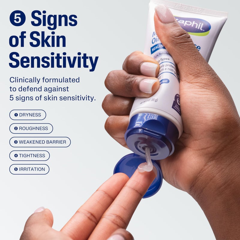 Cetaphil مرهم سيتافيل الشافي، 3 أونصات، للبشرة الجافة والمتشققة والمتهيجة، يشفي ويحمي، يهدئ اليدين المتشققتين والشفتين المتشققتين، مضاد للحساسية، خالي من العطور، موصى به من قبل الأطباء كعلامة تجارية للعناية بالبشرة الحساسة - Image 3