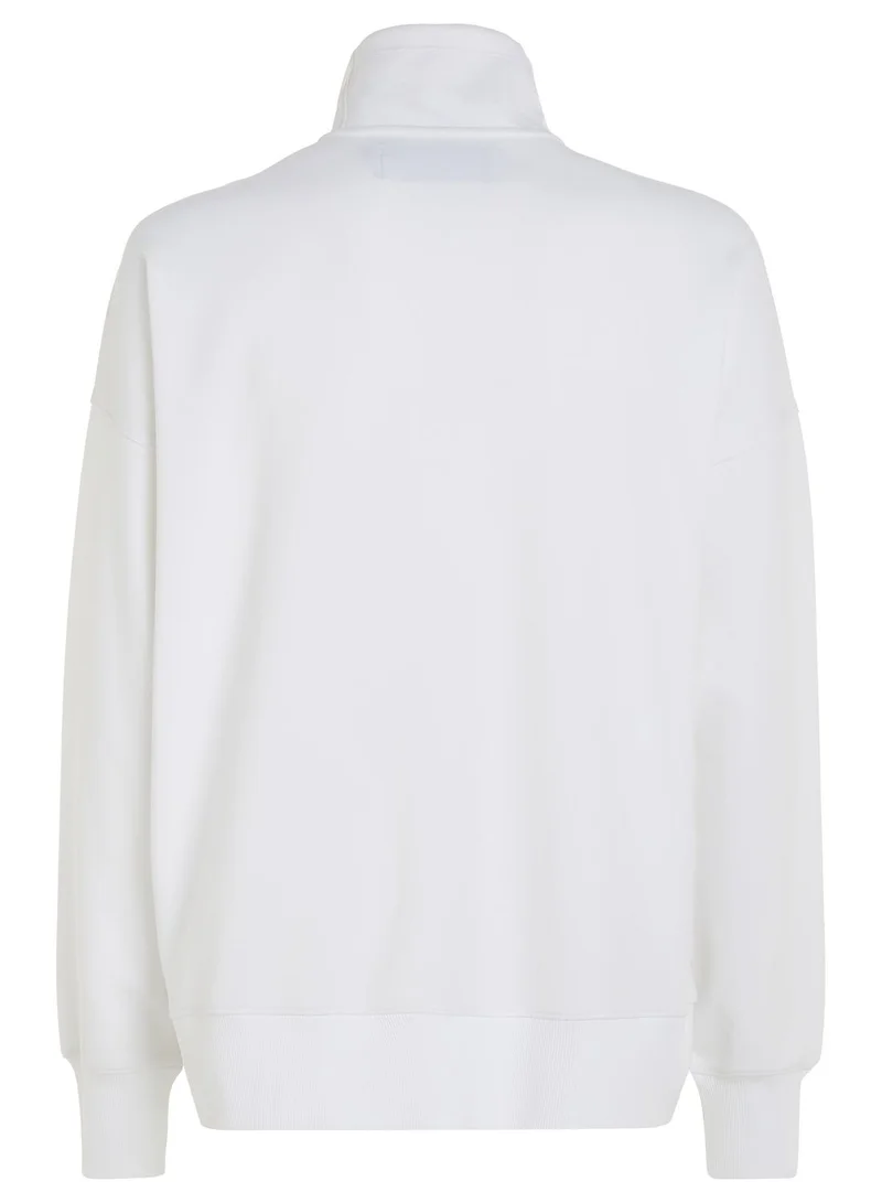 Calvin Klein Jeans Embossed Half Zip Sweater
