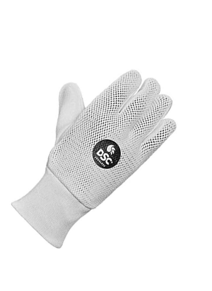 DSC 1501556 Surge Cricket Wicket Keeping Inner Gloves for Boys | Cotton Plam Gloves | Faster Sweat Absorbtion | Comfort Fit | Kit for Men and Boys | White  - Image 5