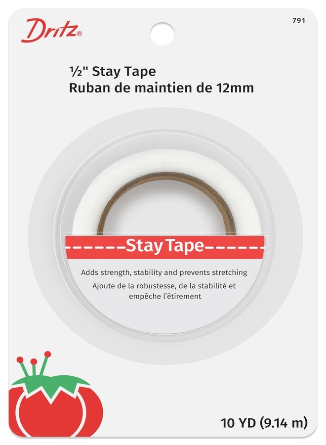 Dritz 791 Stay Tape, 1/2-Inch x 10-Yards , White - Image 1