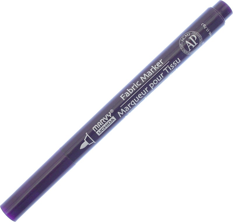 Uchida Marvy Fine Point Fabric Marker in Dark Violet for Art and Craft Projects