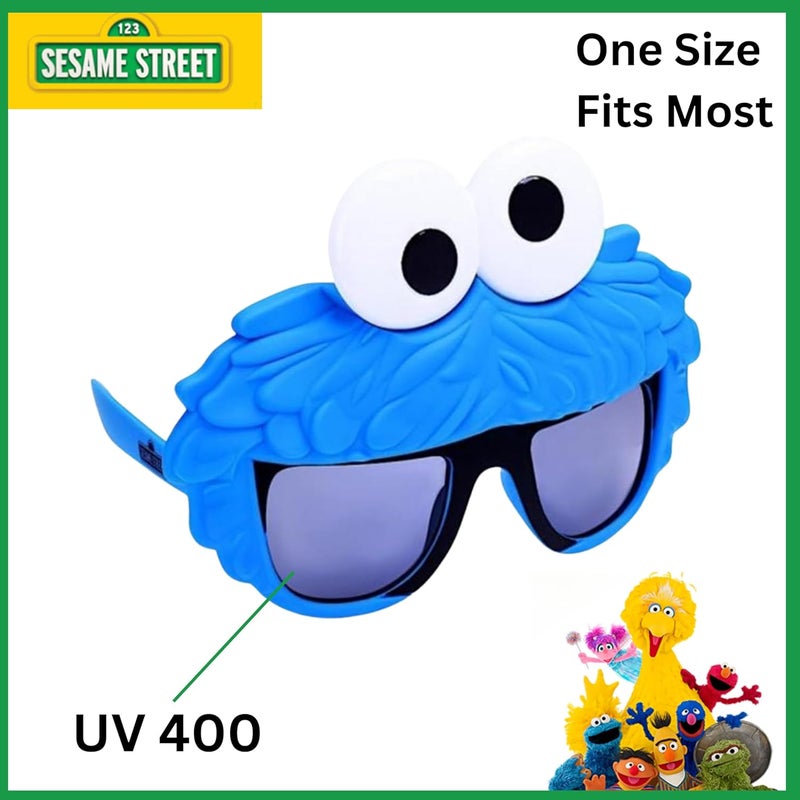 Sun-Staches Official Sesame Street Sunglasses | Ernie, Bert, Elmo, Cookie | Costume Accessory Mask | One Size Fits Most - Image 2