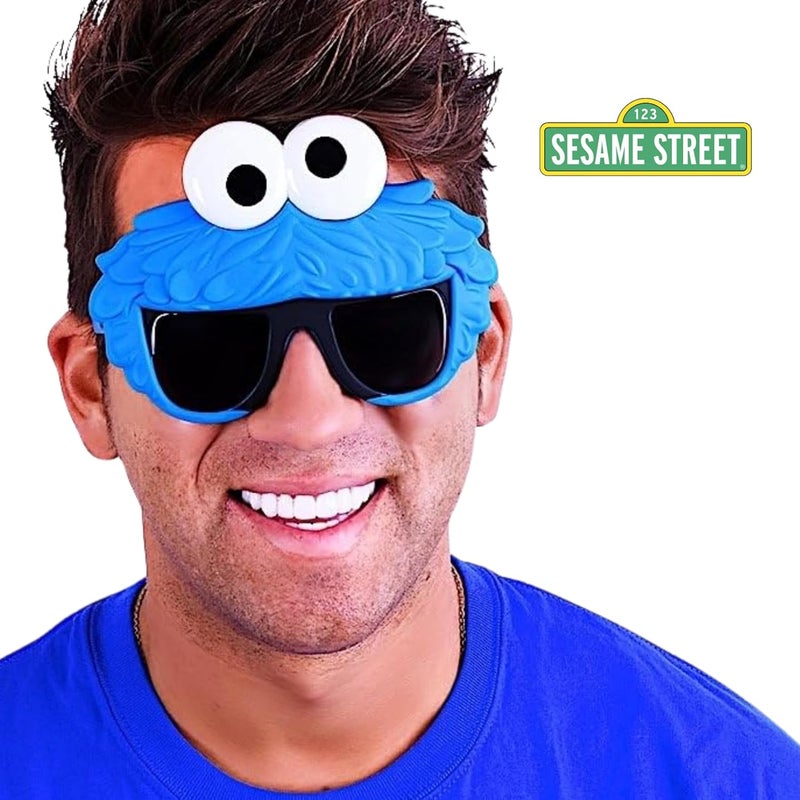 Sun-Staches Official Sesame Street Sunglasses | Ernie, Bert, Elmo, Cookie | Costume Accessory Mask | One Size Fits Most - Image 4