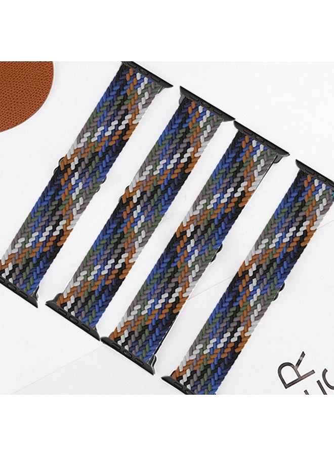 Braided Solo Loop Stretchy Strap Compatible With Apple Watch Band SE 38/40/41mm Series 7/6/5/4/3/2/1 Multin Color - Image 3