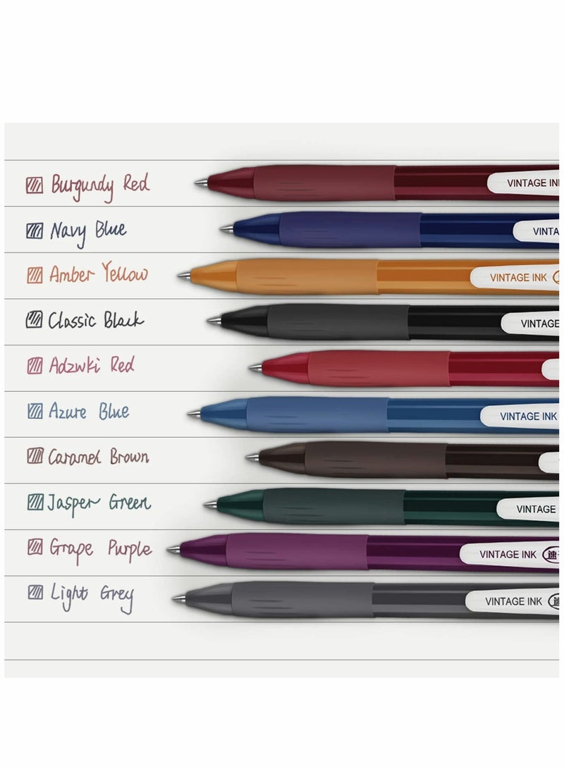 Generic Cute Kawaii 10 Color Gel Pens Set Retractable Quick Dry Ink for School Office Home Writing Supplies - Image 2