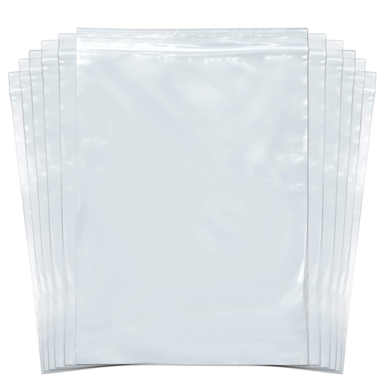 SNL Quality Zipper Locking Reclosable Clear Disposable Plastic Bags Strong 9 X 12 2 MIL 100 Bags