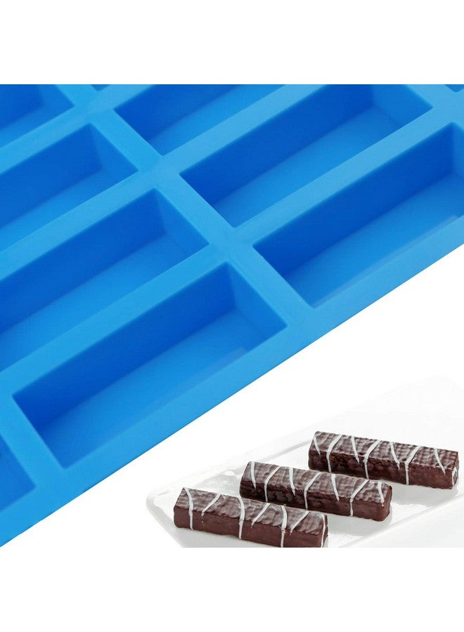 Mity rain 2 pack 40 Cavity Narrow Rectangle Silicone Caramel Candy Molds Chocolate Bar Mold for Truffles, Ganache, Jelly, Praline, Brownie, Butter, Ice Cube Tray - Image 3