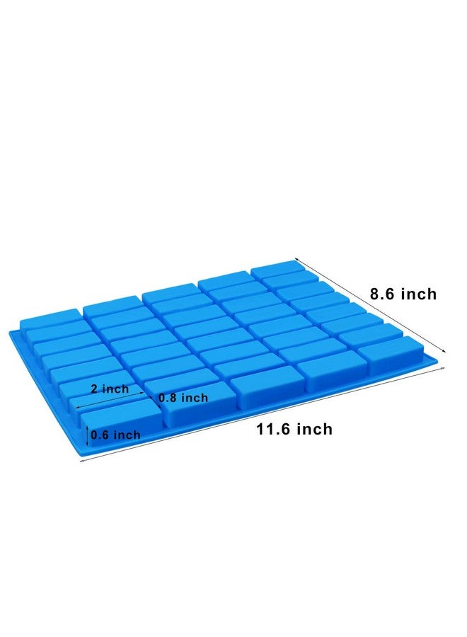 Mity rain 2 pack 40 Cavity Narrow Rectangle Silicone Caramel Candy Molds Chocolate Bar Mold for Truffles, Ganache, Jelly, Praline, Brownie, Butter, Ice Cube Tray - Image 5