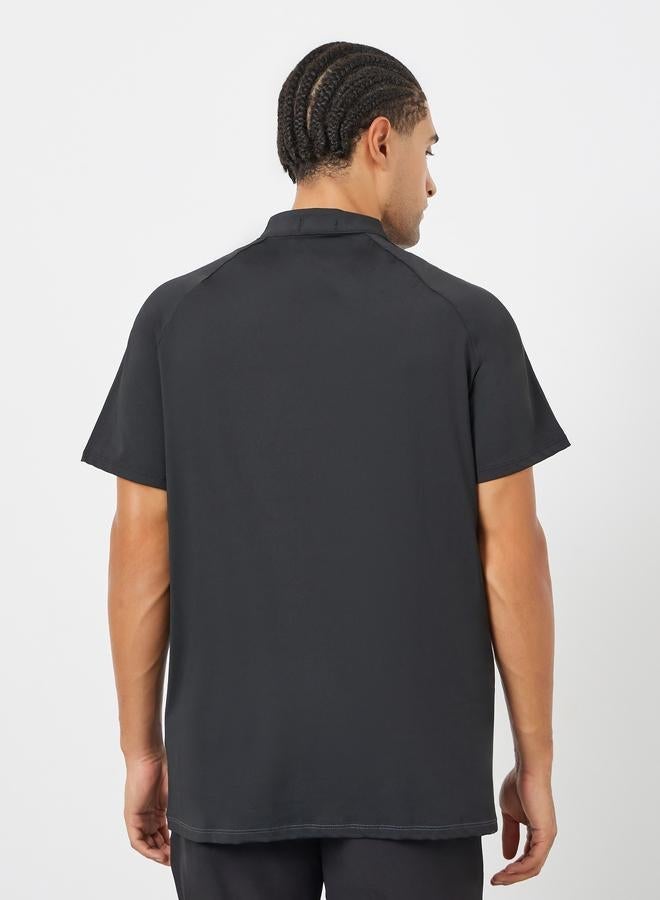 Styli Active Men Grey Raglan Sleeve Athleisure T-Shirt - Image 5