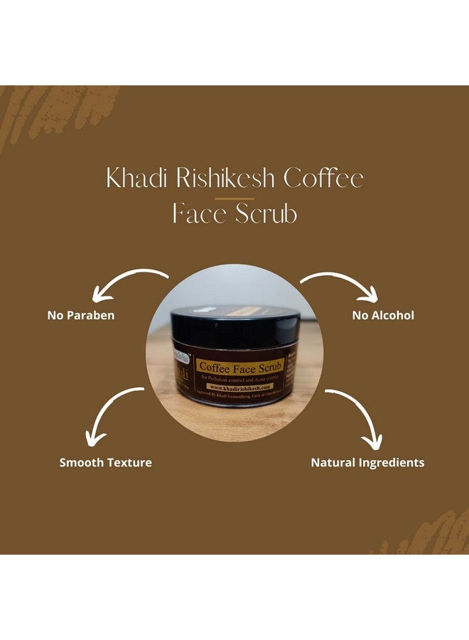 Khadi Rishikesh Coffee Face Scrub for Women & Men for Brightening & Dark Circle for men and women (Pack of 3)-50X3=150GM,WITH MAKEUP BLENDER FREE - Image 4