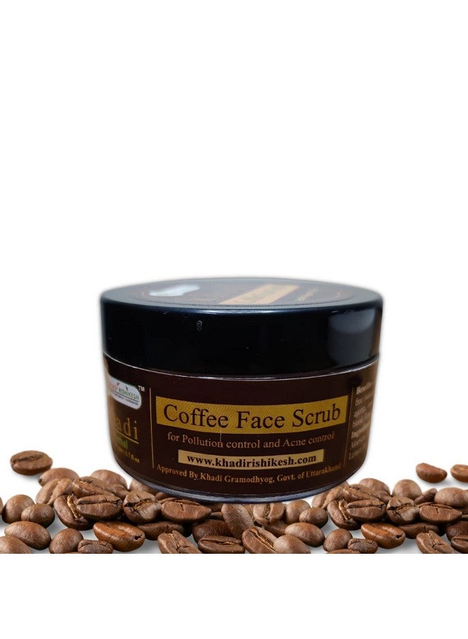Khadi Rishikesh Coffee Face Scrub for Women & Men for Brightening & Dark Circle for men and women (Pack of 3)-50X3=150GM,WITH MAKEUP BLENDER FREE - Image 1