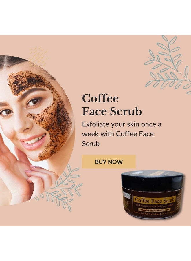 Khadi Rishikesh Coffee Face Scrub for Women & Men for Brightening & Dark Circle for men and women (Pack of 3)-50X3=150GM,WITH MAKEUP BLENDER FREE - Image 3