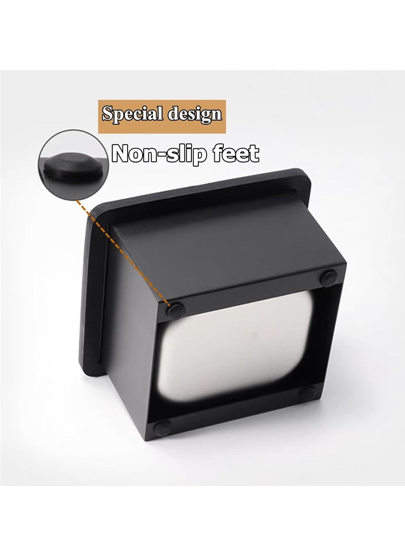 SOLARAE Espresso Coffee Knock Box, Coffee Grounds Container, Stainless Steel Coffee Pucks Container, Coffee Machine Accessories, Silicone Bar for Knocking Portafilter Filter Grinds - Image 4