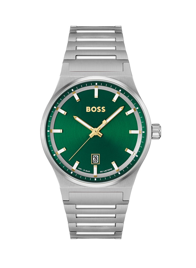 HUGO BOSS Men's Analog Round Shape Stainless Steel Wrist Watch 1514079 - 41 Mm - Image 3