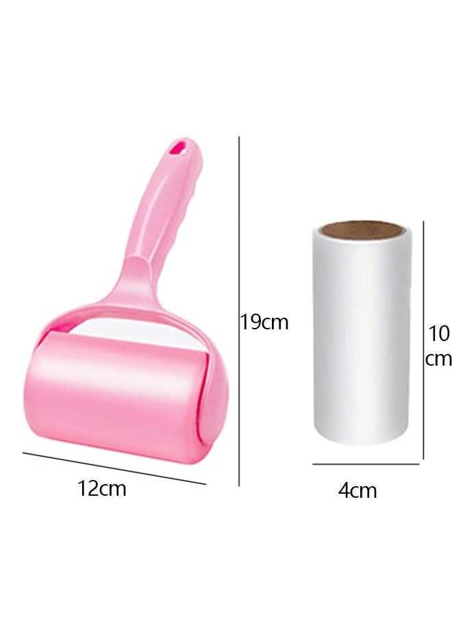 Sticky Lint Roller with 420 Sheets, Sticky Hair Remover Tool Brush for Clothes Carpet Car Seats Dust Dogs Cats (1Handle+7Refills) - Image 2