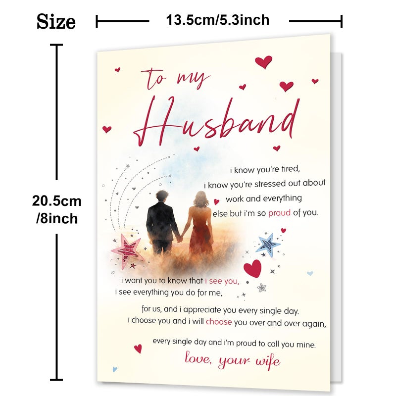 HEJOYN Happy Birthday Cards & Gift for Husband from Wife, Husband Birthday Card, Funny Bday Gifts for Men Him - Image 3