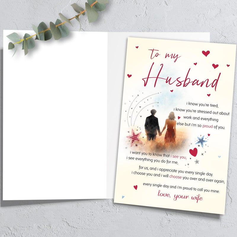HEJOYN Happy Birthday Cards & Gift for Husband from Wife, Husband Birthday Card, Funny Bday Gifts for Men Him - Image 2