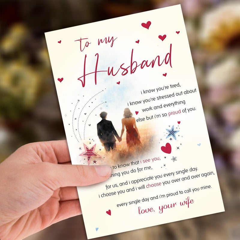 HEJOYN Happy Birthday Cards & Gift for Husband from Wife, Husband Birthday Card, Funny Bday Gifts for Men Him - Image 4