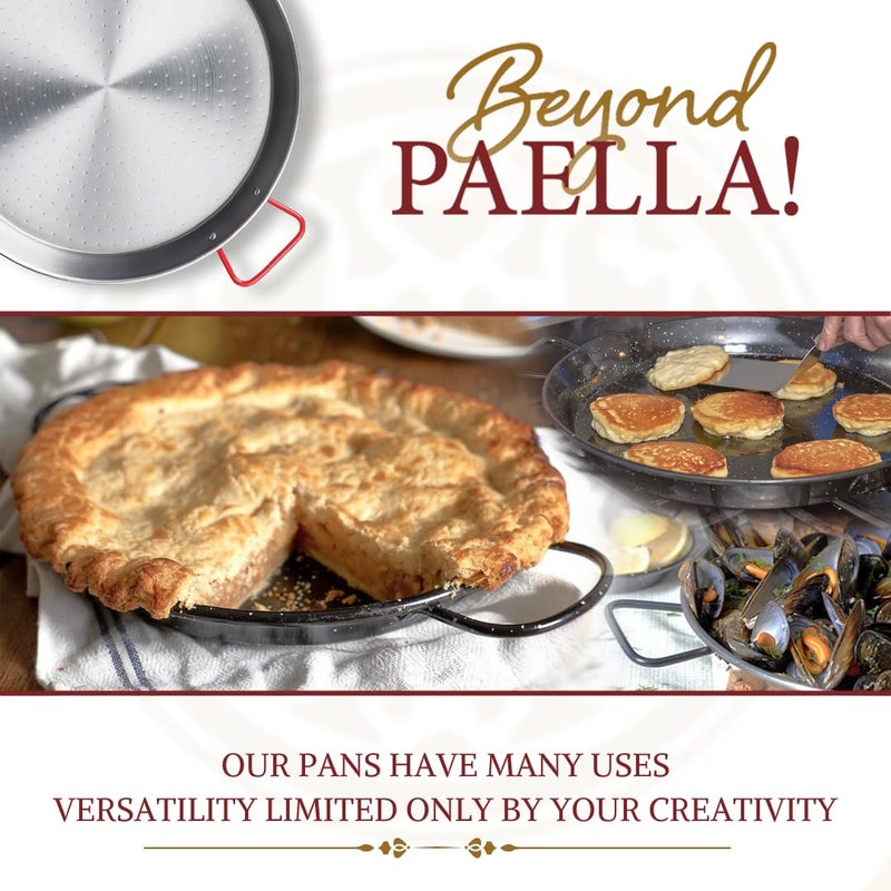 Garcima 16-Inch Carbon Steel Paella Pan, 40cm - Image 3