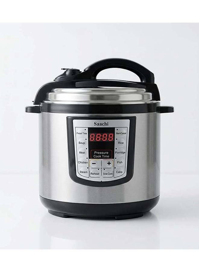 Saachi 8-Litres Electric Pressure Cooker NL-PC-5308, 10 Multi-Cooking Programs, LED Display, 24H Timer, Non-Stick Inner Pot, Stainless Steel Multi Cooker 8 L 1200 W NL-PC-5308-BK Black - Image 1