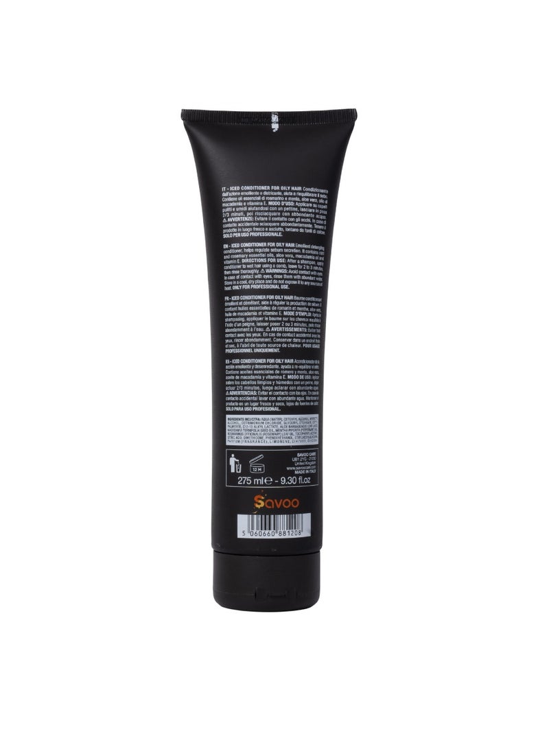 SAVOO Conditioner for Oily Hair 275ml | Cooling Mint with Aloe Vera, Zinc & Rosemary | Sebum Control, Follicle Detox, Hydration & Scalp Refreshing Formula - Image 2