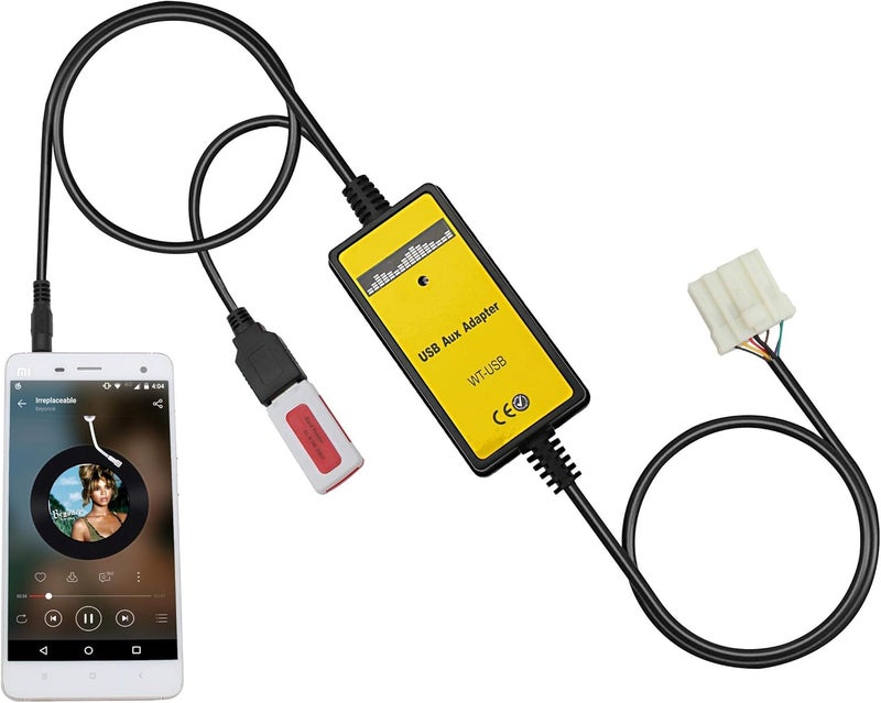 Yomikoo Aux Interface, USB/AUX Mp3 Player Adapter Car Digital Music Cd Changer 3.5mm for Mazda - Image 1